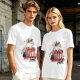 Olive graphic tee with a white cat on a stool and the text I do whatever I want