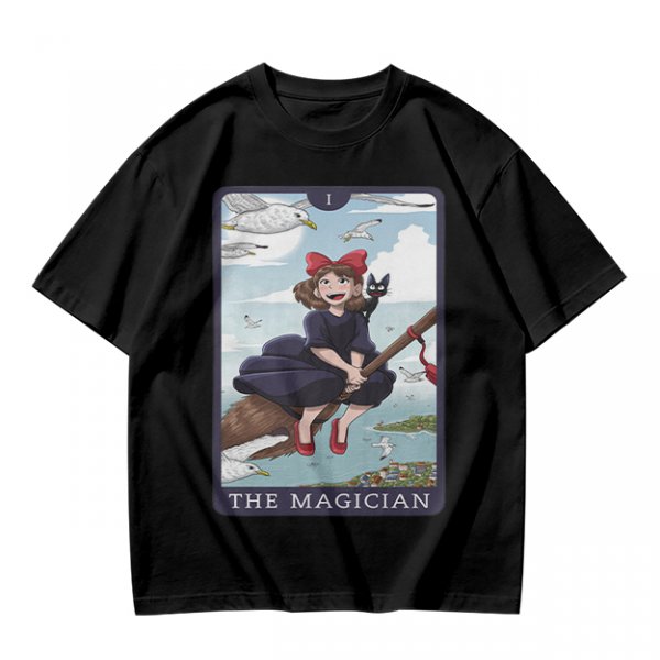 Olive T-Shirt Featuring Kiki's Delivery Service The Magician Tarot Art