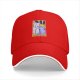 Black Baseball Cap With Funny Cat Couch Killer Tarot Art Print