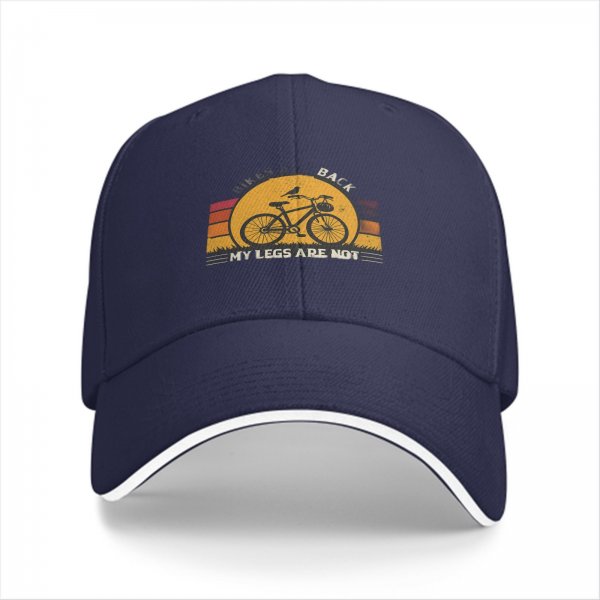 My Legs Are Not Back Cycling Themed Black Baseball Cap