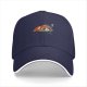 Black Baseball Cap with Sleeping Sloth Workout Graphic