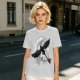 Olive T-Shirt Featuring Night Fury Dragon Flying In Front Of Full Moon