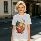 Olive T-Shirt With Cute Ramen Bowl Graphic Print