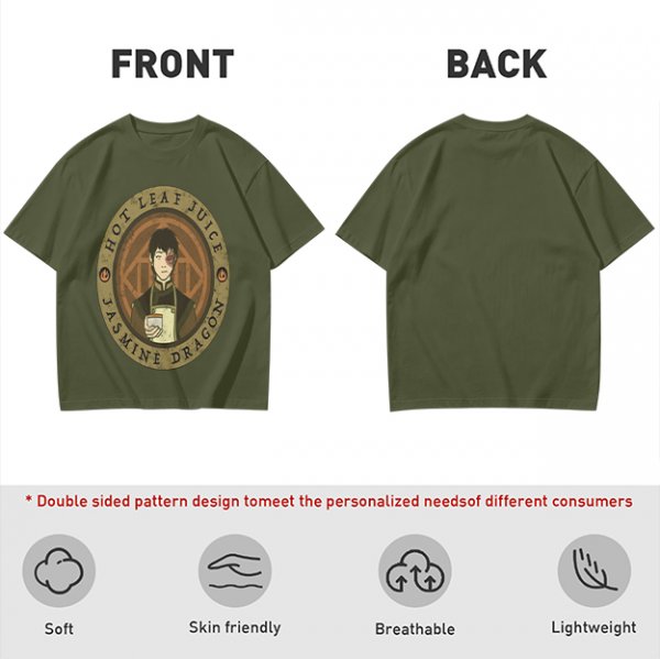 Avatar The Last Airbender Zuko Hot Leaf Juice Jasmine Dragon T-Shirt