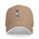 Black Baseball Cap With Stacked Cartoon Creature Graphic