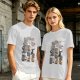 Olive T-Shirt With Cat Loaf Breeds Graphic Print
