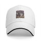Black Baseball Cap with Fantasy Dark Sorcerer Graphic Print