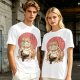 Olive Green T-Shirt With Bulldog Frog Hybrid Graphic Print