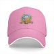 Black Baseball Cap With Cute Cat Holding Taiyaki Japanese Art