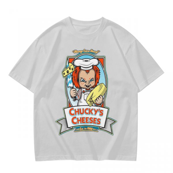 Chucky's Cheeses Horror Themed Graphic T-Shirt