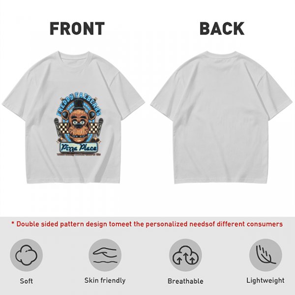 Freddy Fazbear's Pizza Place Graphic Olive T-Shirt