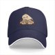 Black baseball cap with cute ghost 'Wanna Be My Valentine?' print