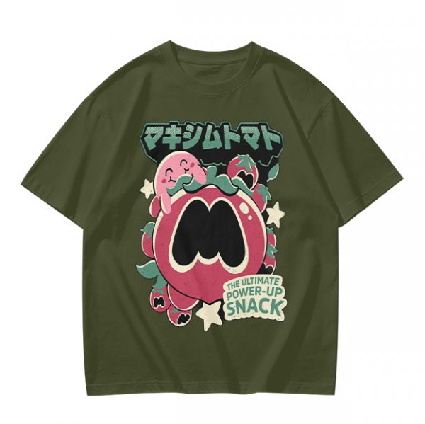 Kirby Maxim Tomato Power-Up Snack Graphic T-Shirt