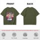 Olive T-Shirt Featuring Fantasy Warrior Princess With Sword Art