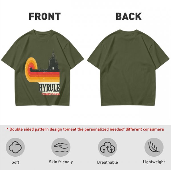Hyrule Retro Castle Graphic T-Shirt For Fans