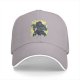 Black baseball cap with villainous fantasy warrior graphic print