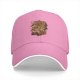 Black Baseball Cap With Japanese Themed Graphic Print