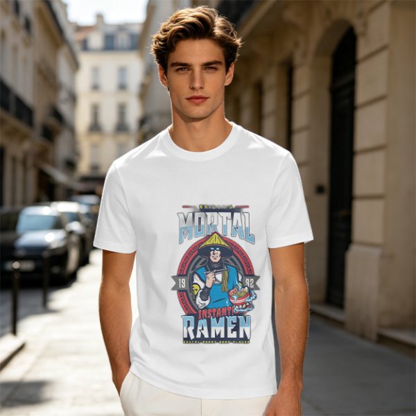 Mortal Instant Ramen Graphic Tee for Gaming Fans