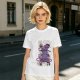 Olive green t-shirt with cute witch cat hex you graphic