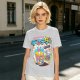 Oversized Graphic Tee with Death Flavor Bubble Tea Print