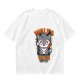 Olive t-shirt with cute wolf vanity graphic and playful text