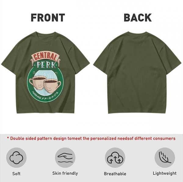 Central Perk Making Friends Coffee Cup Graphic T-Shirt