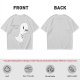 Olive T-Shirt With Cute Running Ghost Dinosaur Graphic Print