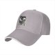 Black Baseball Cap With The Moon Tarot Card Skeleton Design