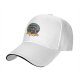 Black baseball cap with raccoon graphic and 'Eat Trash' text