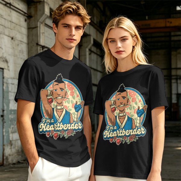 Avatar The Last Airbender Sokka I'm A Heartbender Graphic T-Shirt