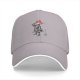 Black Baseball Cap With Samurai Warrior And Red Sun Print