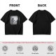 Olive T-Shirt With Horror Staircase Silhouette Graphic