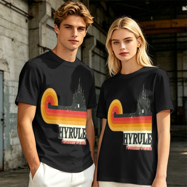 Hyrule Retro Castle Graphic T-Shirt For Fans