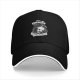 Black baseball cap with 'Give Me Coffee Or Give Me Death' skull graphic