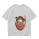 Olive T-Shirt With Frog In Ramen Bowl Japanese Art Print