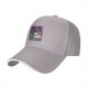 Black Baseball Cap With Anime Swordsman Graphic Print