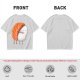 Olive T-shirt with Cute Hugging Salmon Sushi and Rice Print
