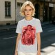 One Piece Shanks Graphic Print Olive T-Shirt