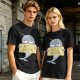 Olive T-Shirt With Grumpy Narwhal Holding Not A Unicorn Sign