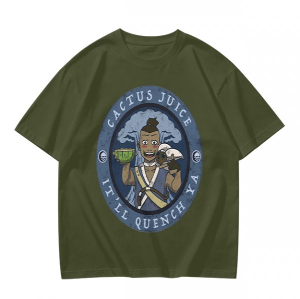 Avatar The Last Airbender Cactus Juice Sokka Graphic T-Shirt