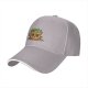 Black Baseball Cap With Cute Potted Plant Creature Print