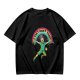 Olive Graphic T-Shirt With 'I Can't Adult Today' Rainbow Design