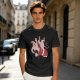 Olive T-Shirt With Krampus And Santa Graphic Print