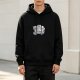 Black hoodie with funny toilet humor flowchart graphic