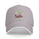 Black baseball cap with Reaper Kitty grim reaper cat graphic print