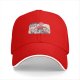 Black Baseball Cap with Friendship Themed Cartoon Print