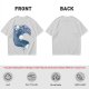 Olive T-Shirt With Two Facing Fantasy Figures And Orb Art Print