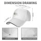Black baseball cap with a stressed chubby white cat graphic