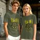 Olive Anime T-Shirt Featuring Chopper and Nakama Text