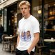 Olive Green T-Shirt With Cookie DJ Mixer Graphic Print